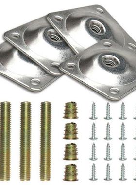 4Pcs M8 Metal Connector Fxng Mountng Plates And Metal Dow