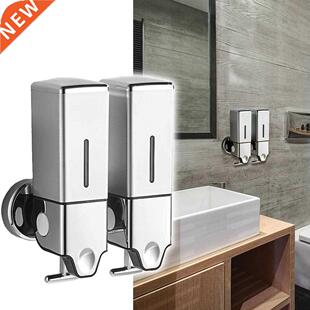 1000ml Dual Bottle Liquid Soap Dispenser Wall Mount Shampoo