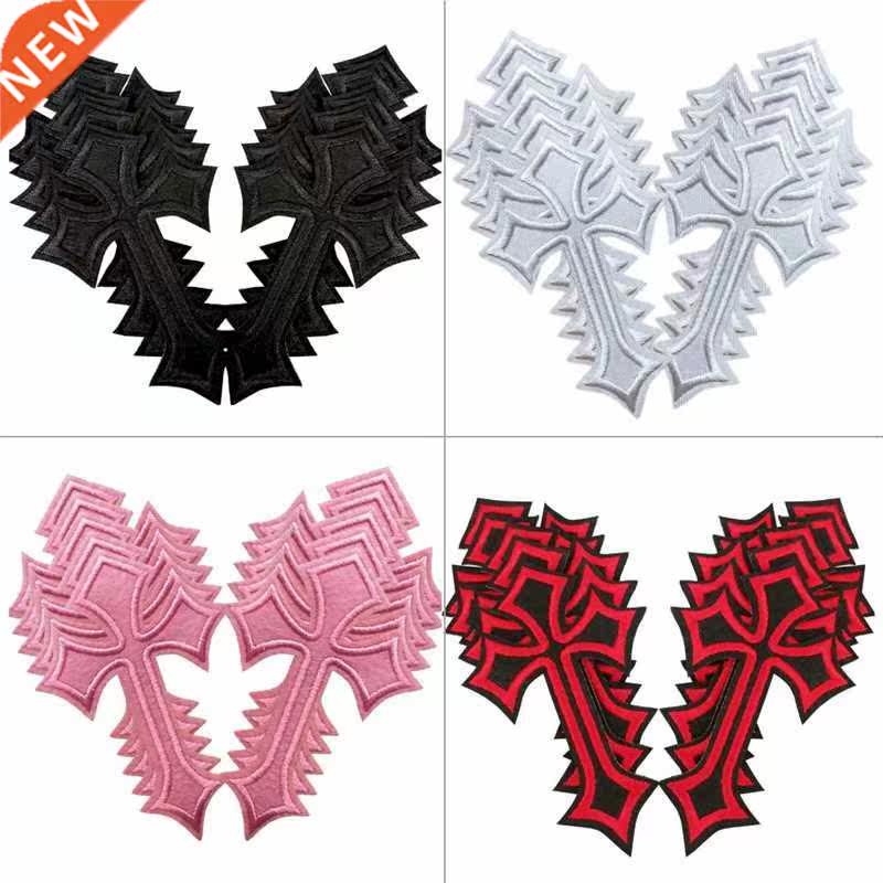 10PCS LOT Cross Embroidered Patches For Clothing Sewing Supp