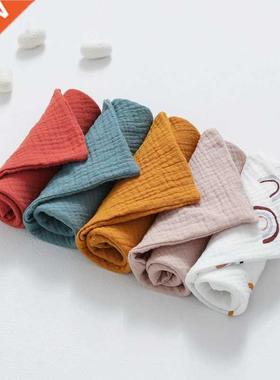5pcs Muslin Baby Blanket Towel 100% Cotton Saliva Towel Newb