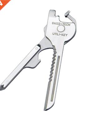 1PC EDC Multi Tool 6 in 1 Stainless Steel Utili-Key Key Ring