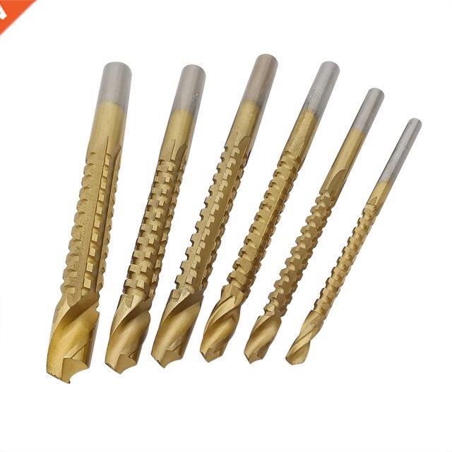 6Pcs Cobalt Metal Drills Bit Set Spiral Screw Tap Twist Dril