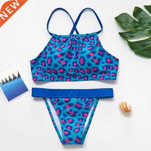 2~14Y Girls Swimsuit Bikini 2022 Two pieces Girls swimwear K