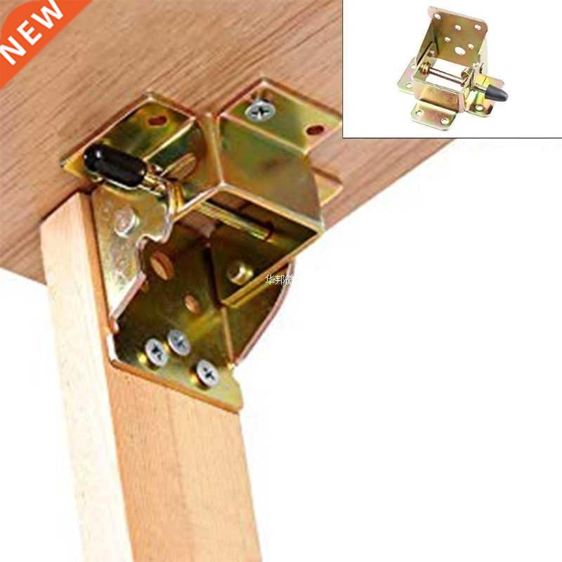 4X Iron Locking Folding Table Chair Leg Brackets Hinge Self