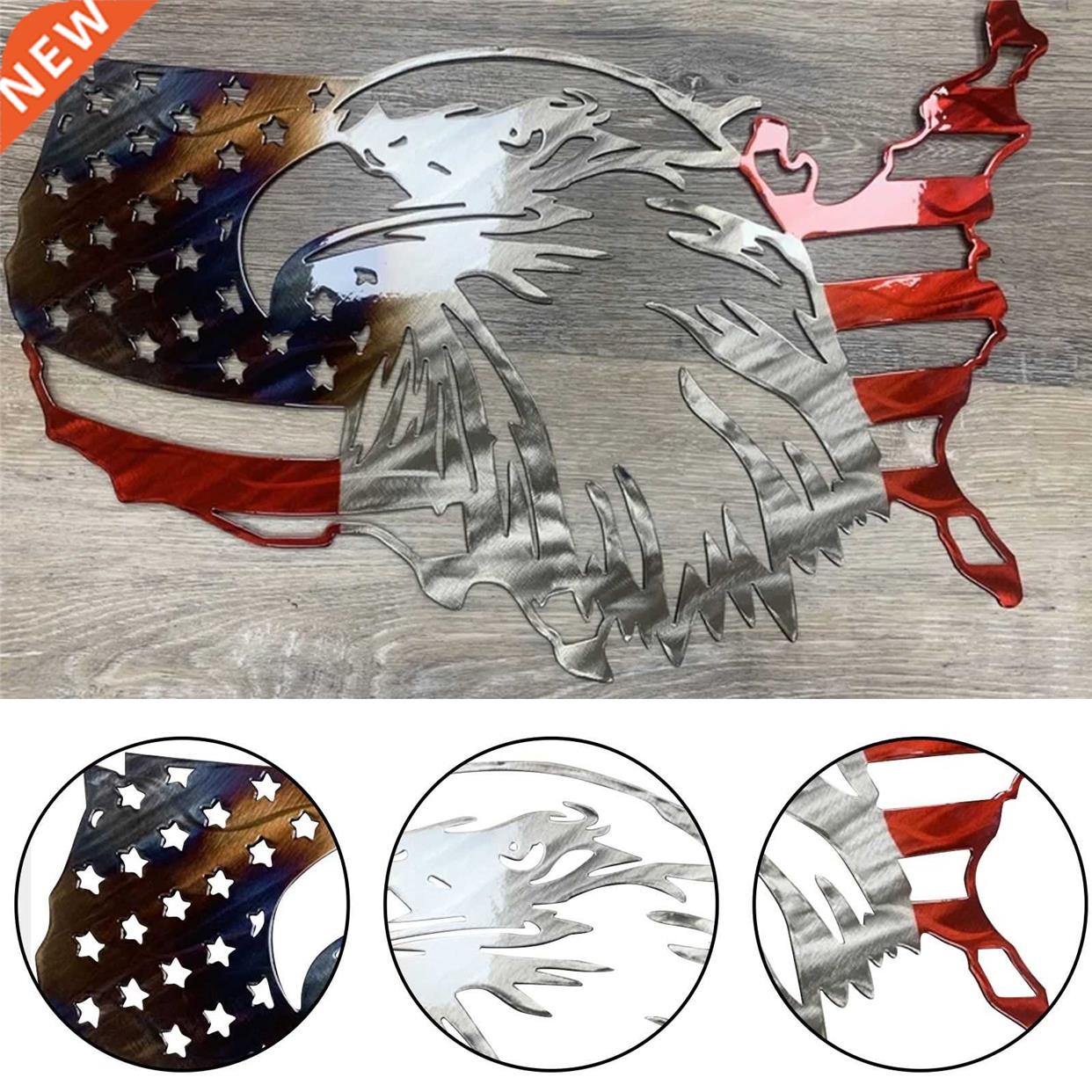 American Flag Eagle Hollow Out Acrylic Decoration Indoor an