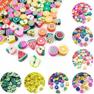 Fruit Beads Color bag Mixed 10mm Clay 30pcs Polymer