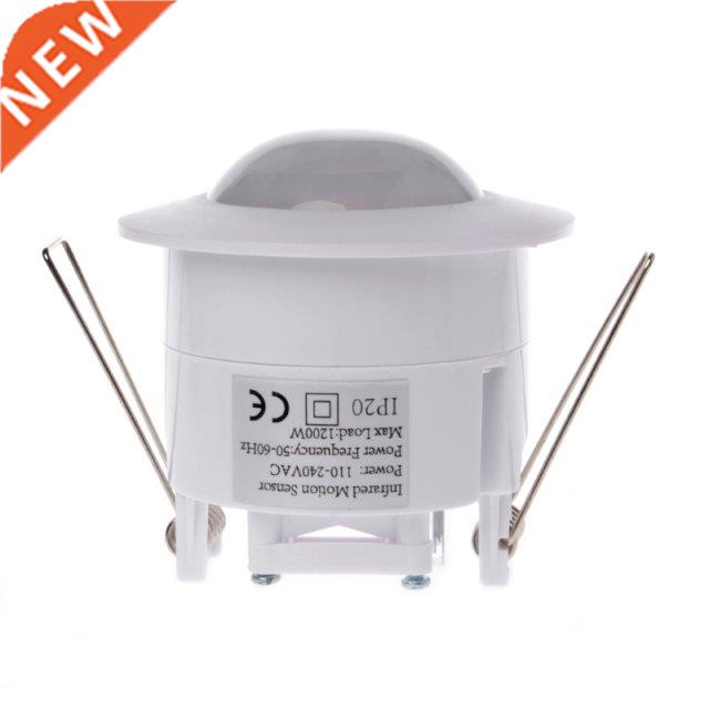 110-240V AC Adjustable 360Dgree Ceiling PIR Infrared Body Mo