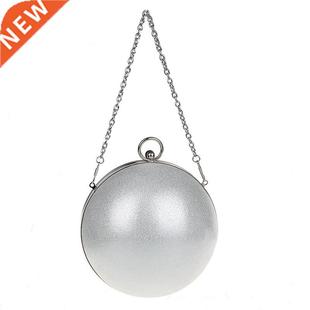 2022 most lovely funny bag round shape gold silver clutch fa