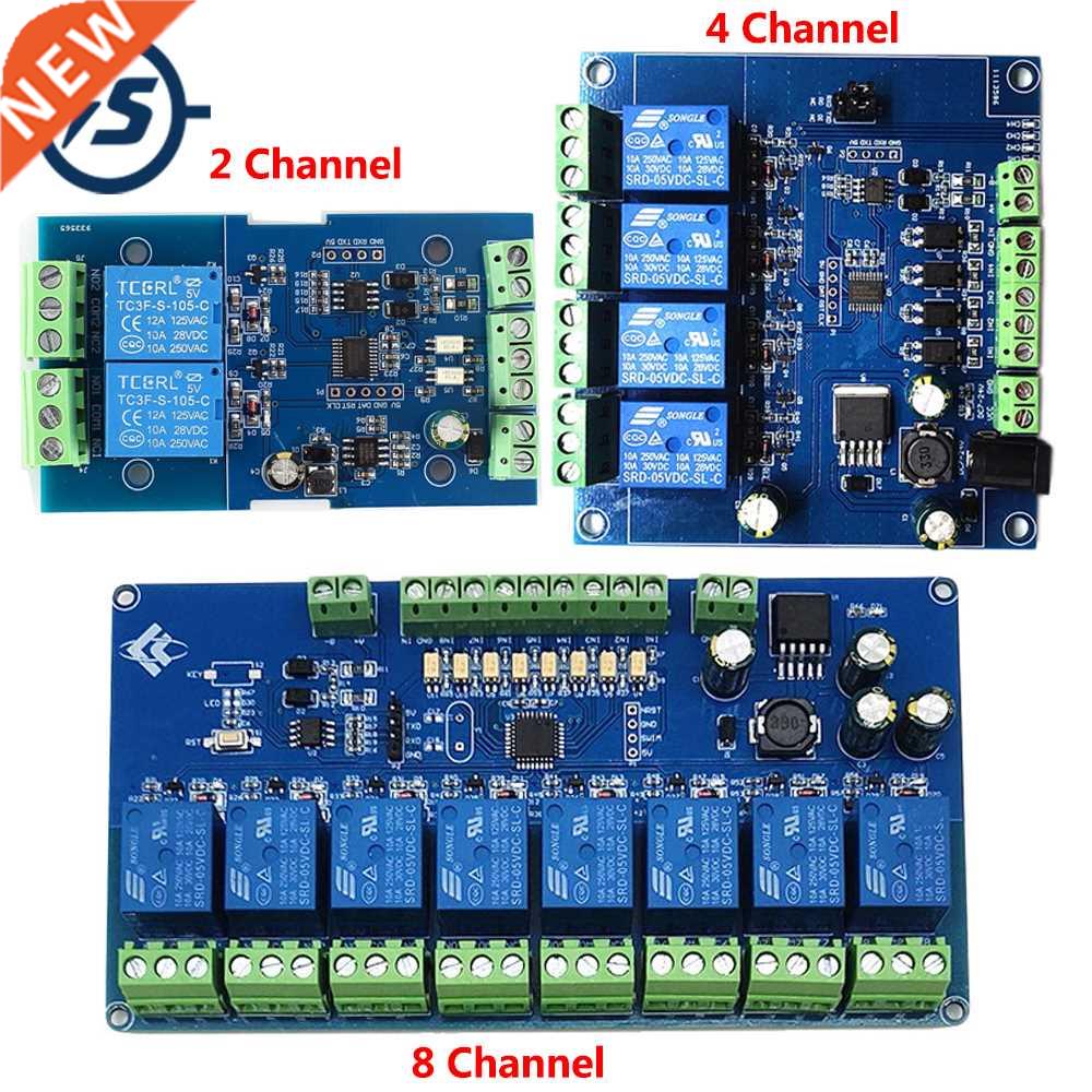 RS485 TTL UART Controller Modbus-RTU Switch Relay Module Sig