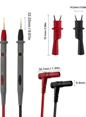 20A Gold Plated Multimeter Test Lead Probe PVC Wire Pen Cabl