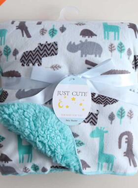 Baby Blankets New Thicken Double Layer Coral Fleece Infant S