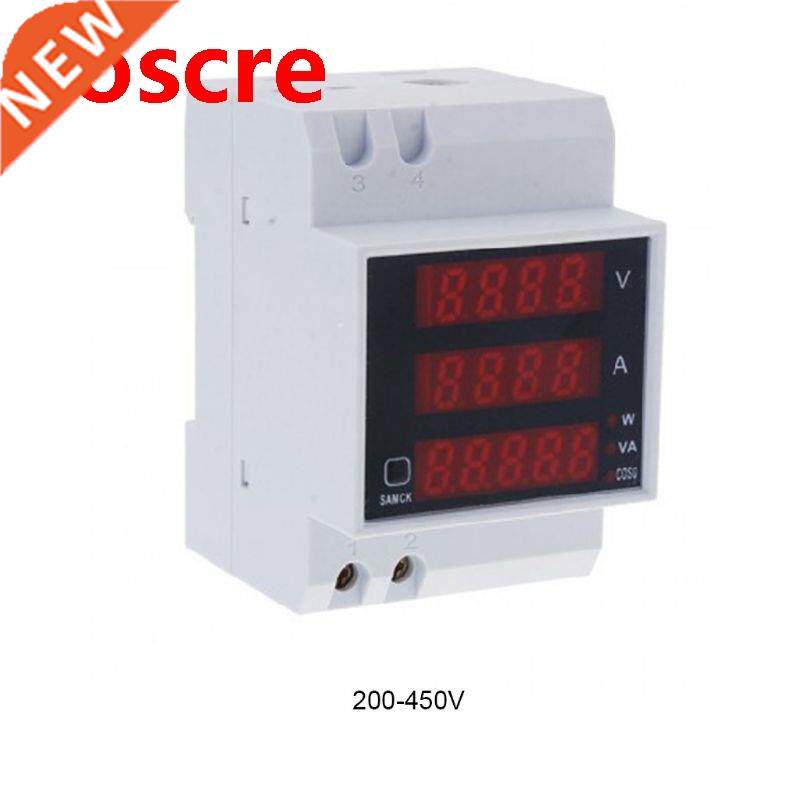 Din Rail Multi Function Digital Meter Ammeter Voltmeter LED