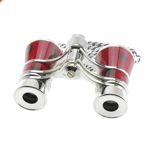 Exquisite Theater/opera 3x25 Glasses Coated Red Binocular T