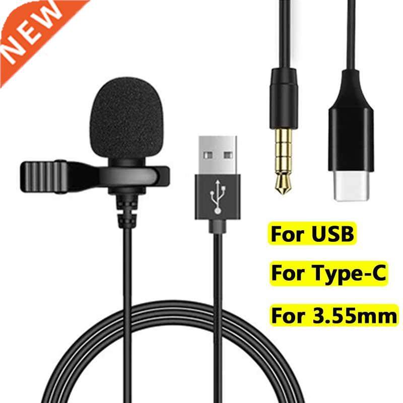 3.55mm Microphone Clip Tie Collar for Mobile Phone Speaking