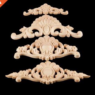 Wood Carved Onlay Multi Applique Long Type Corner 1Pc Decal