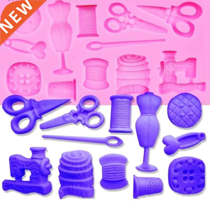 1 Pack Scissors Button Sewing Designer Clothes Silicone Moul