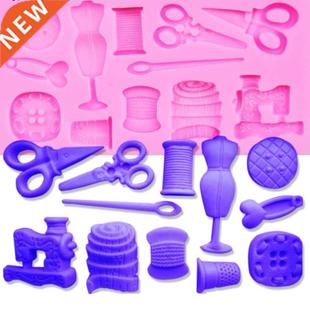 Button Sewing Designer Silicone Scissors Clothes Moul Pack