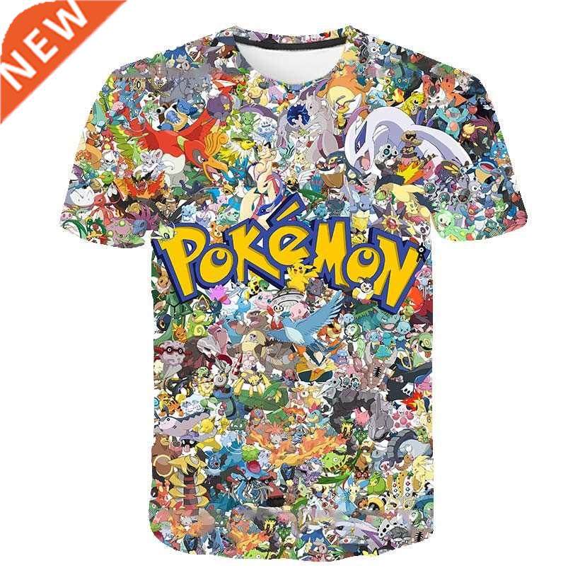 japan anime pokemon pikachu childrens print cartoon fashion
