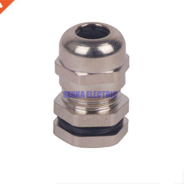 10pcs/lot PG9 Waterproof IP68 Nickle-plated Brass Metal Cabl