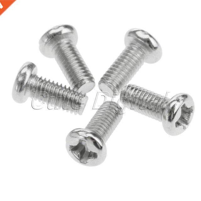 50pcs M3 x 7mm Stainless Steel Round Head Screw Metric Threa