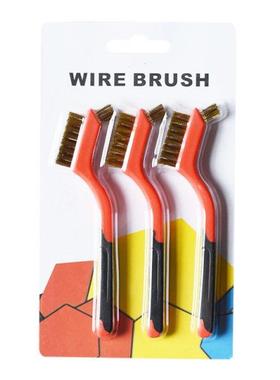 3pcs Brass / Nylon / Steel Wire Brushes Rust Remover Cleanin