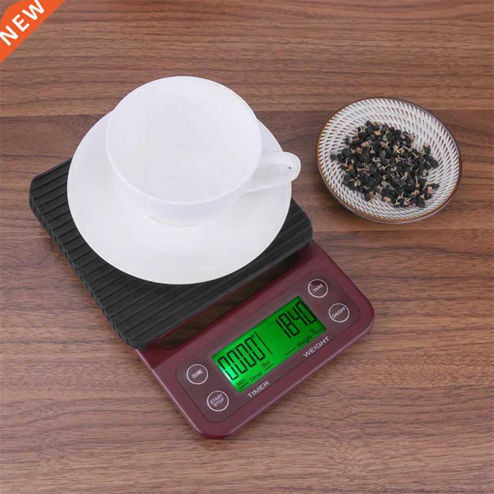 5kg/0.5g Kitchen Scale Coffee Electronic weight scale with T