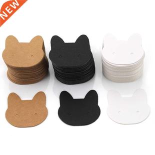 Cat Card Retro Display 3.5x3.5cm Jewelry Cardboard 100pcs