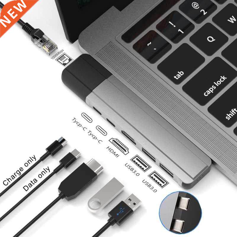 SB C Hub for Macbook Pro/Air with HDMI Gigabit Ethernet Rj45