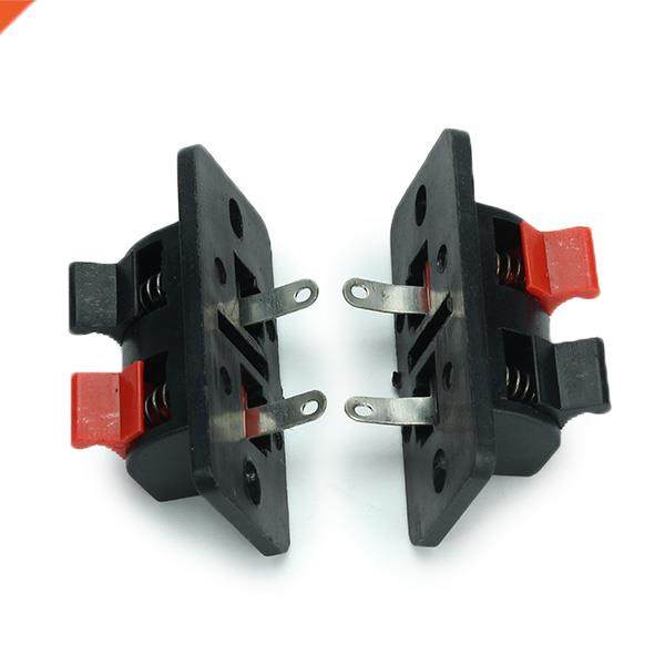 10pcs 2 Pins Audio Speaker Test Spring Terminals Clip AC/DC