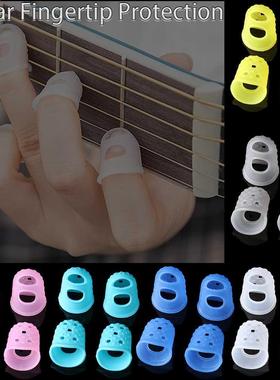 Protectores de dedos antideslizantes para guitarra, protecto