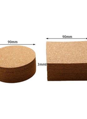 10pcs 90mm Ordinary Cork Coaster Coffee Drink Tea Placemat W