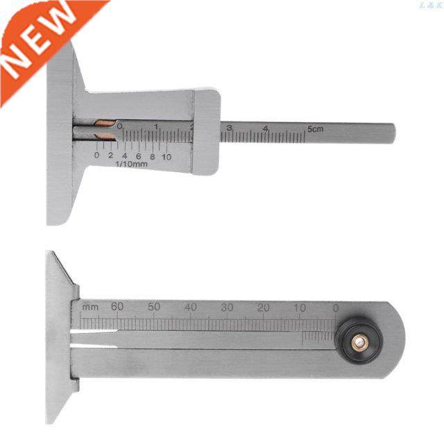 0-60mm/0-50mm Car Tyre Tire Tread Vernier Depth Gauge Stainl