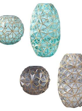 Modern Glass Vase Bud Pot Flower Arrangements Decorative Vas