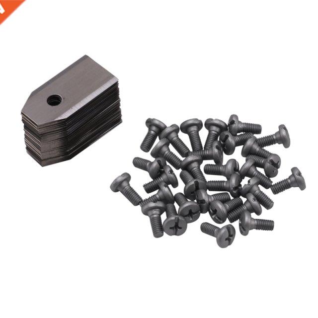 30Pcs Lawn Mower Blade Replacement Blade With Screws For Rob