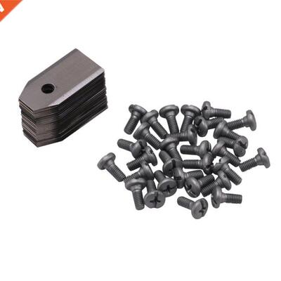 30Pcs Lawn Mower Blade Replacement Blade With Screws For Rob