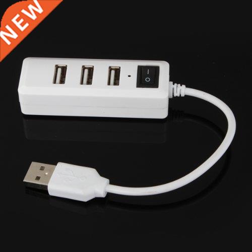 USB 2.0 HUB, 4 Port, with on/ off Switch speed 480 Mbps Whit