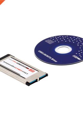 Full Speed Express Card Expresscard to USB 3.0 2 Port Adapte