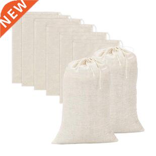 20 Pieces Large Muslin Bags Cotton Drawstring Bags,Tea Brew