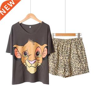 Cotton Pajamas Sleeve Loose Shorts Short Summer 3XL Women