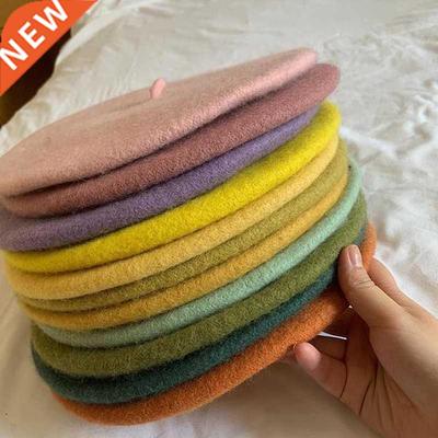 French Autumn Winter Hat Pure Wool Berets French Artist Bere