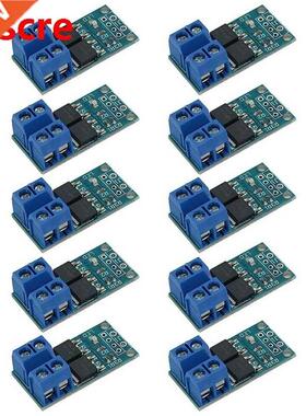 10 PCS DC 5V-36V 15A(Max 30A) 400W Dual High-Power MOSFET Tr