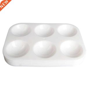 25pcs Makeup Drawing 6 Well Rectangular Tray Art Supplies Pi
