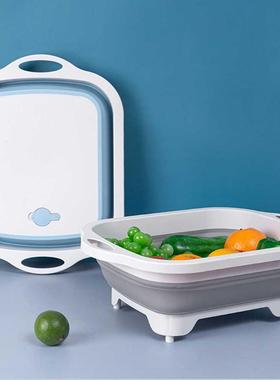 Multifunctionl Folding Cutting Bord Dul Wshing Drin Bs