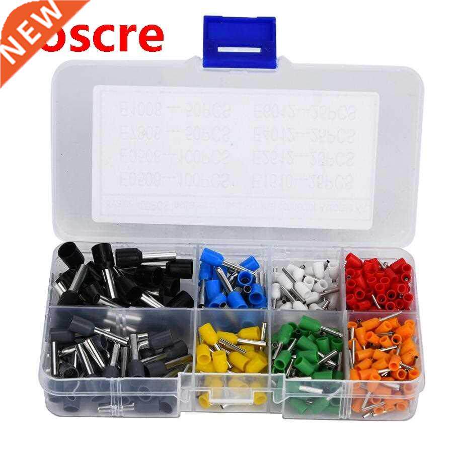 400 Pcs Crimp Terminal Tin Plated Copper with PVC Insulator