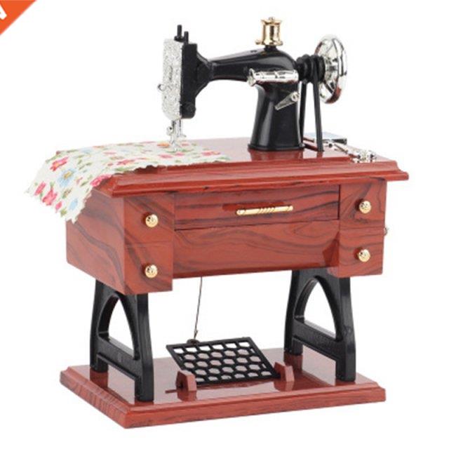 Music Box Sewing Machine Music Box European Crafts Retro Sew