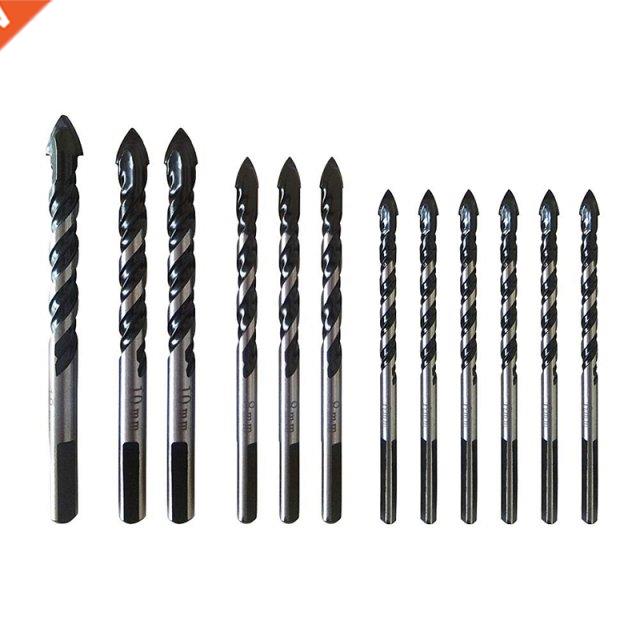 12Pcs Multi Purpose Carbide Tip Drill Bit Set Special Pear H