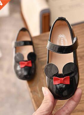 JGSHOWKITO Baby Girl Soft Shoes PU Patent Leather Flats For