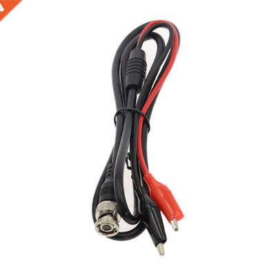 BNC Male Q9 to Dual Alligator Clip Oscilloscope Test Probe C