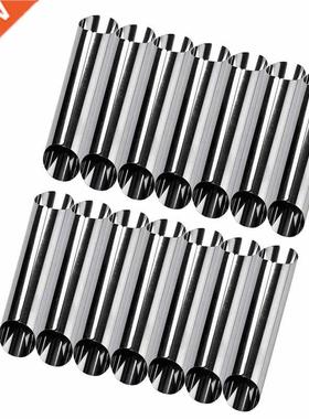 Set Of 14 430 Stainless Steel Tues Cannoli Pastry Forms Mol