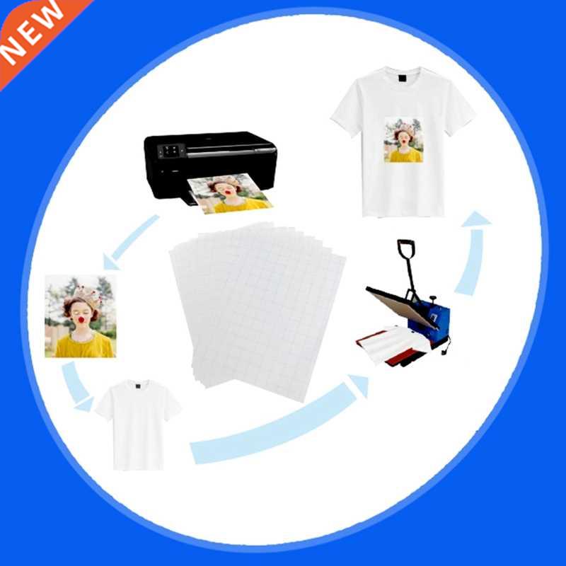 5 Sheets 4 Iron On Inkjet Print Het Trnsfer Pper for DI
